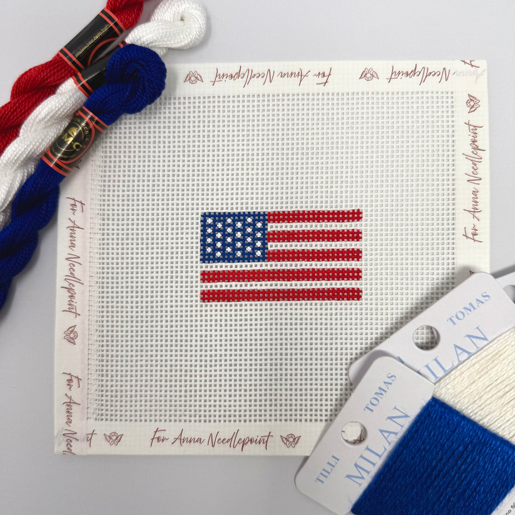 American Flag Mini Bag Charm