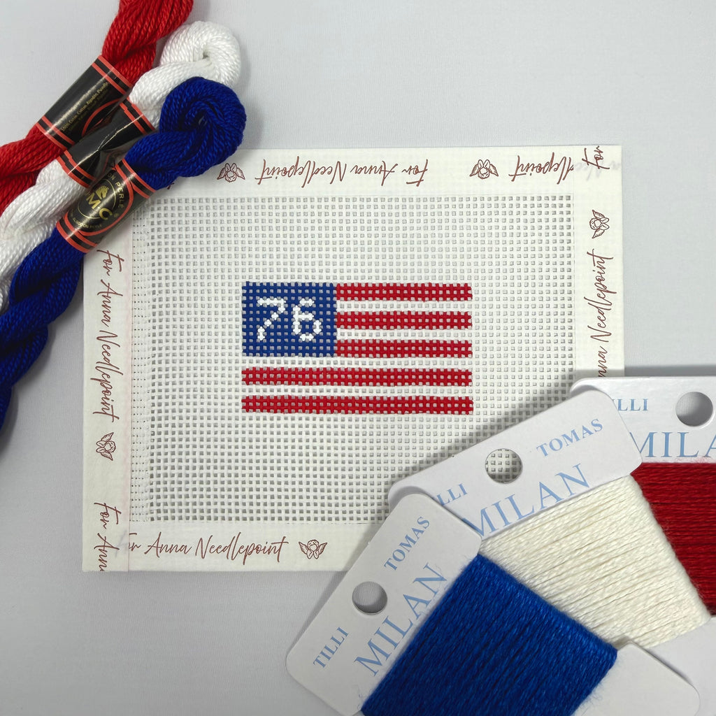 American Flag Mini 1776 Bag Charm