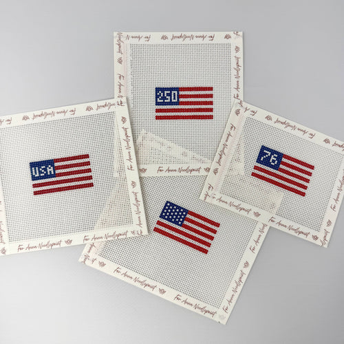 American Flag Mini 1776 Bag Charm