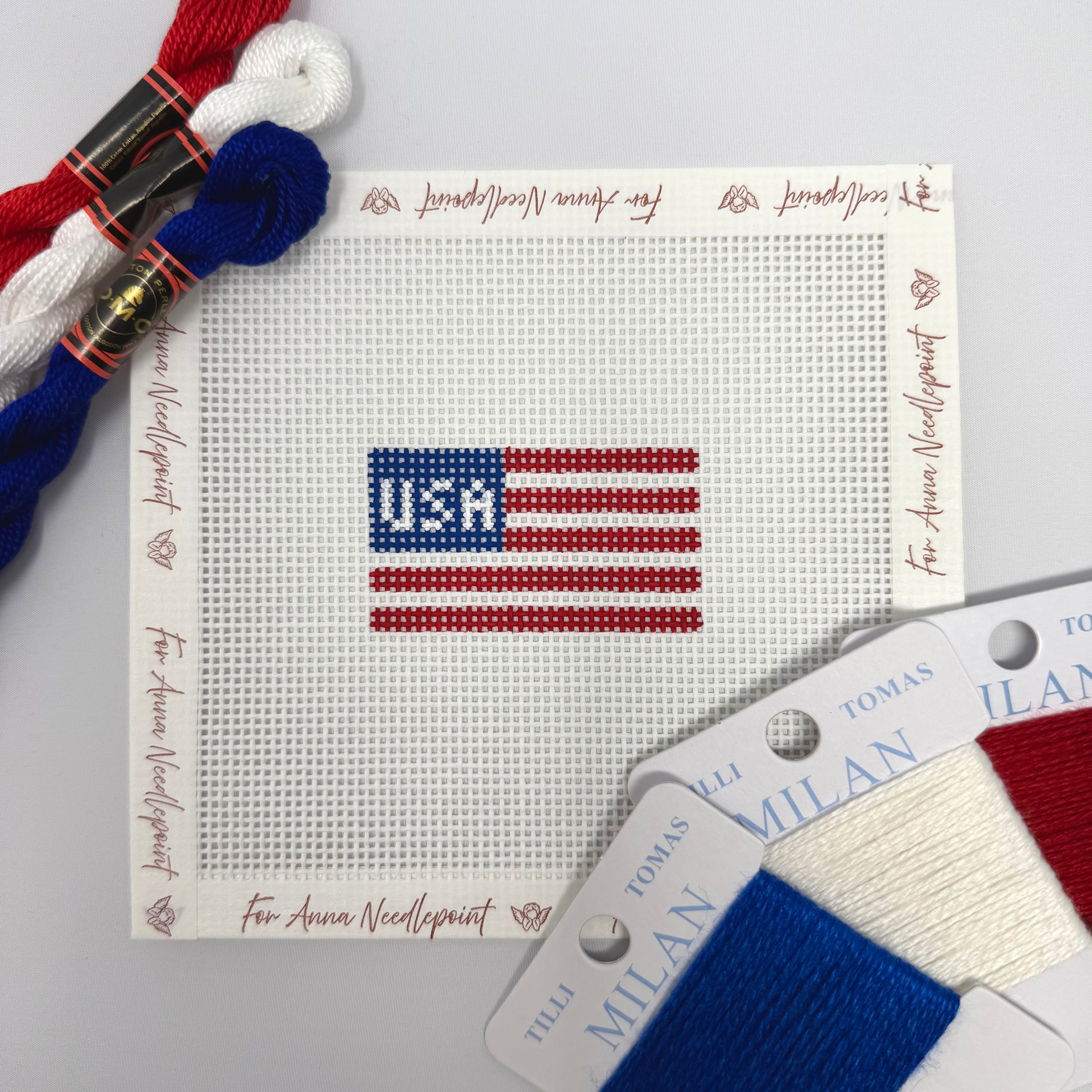 American Flag Mini USA Bag Charm