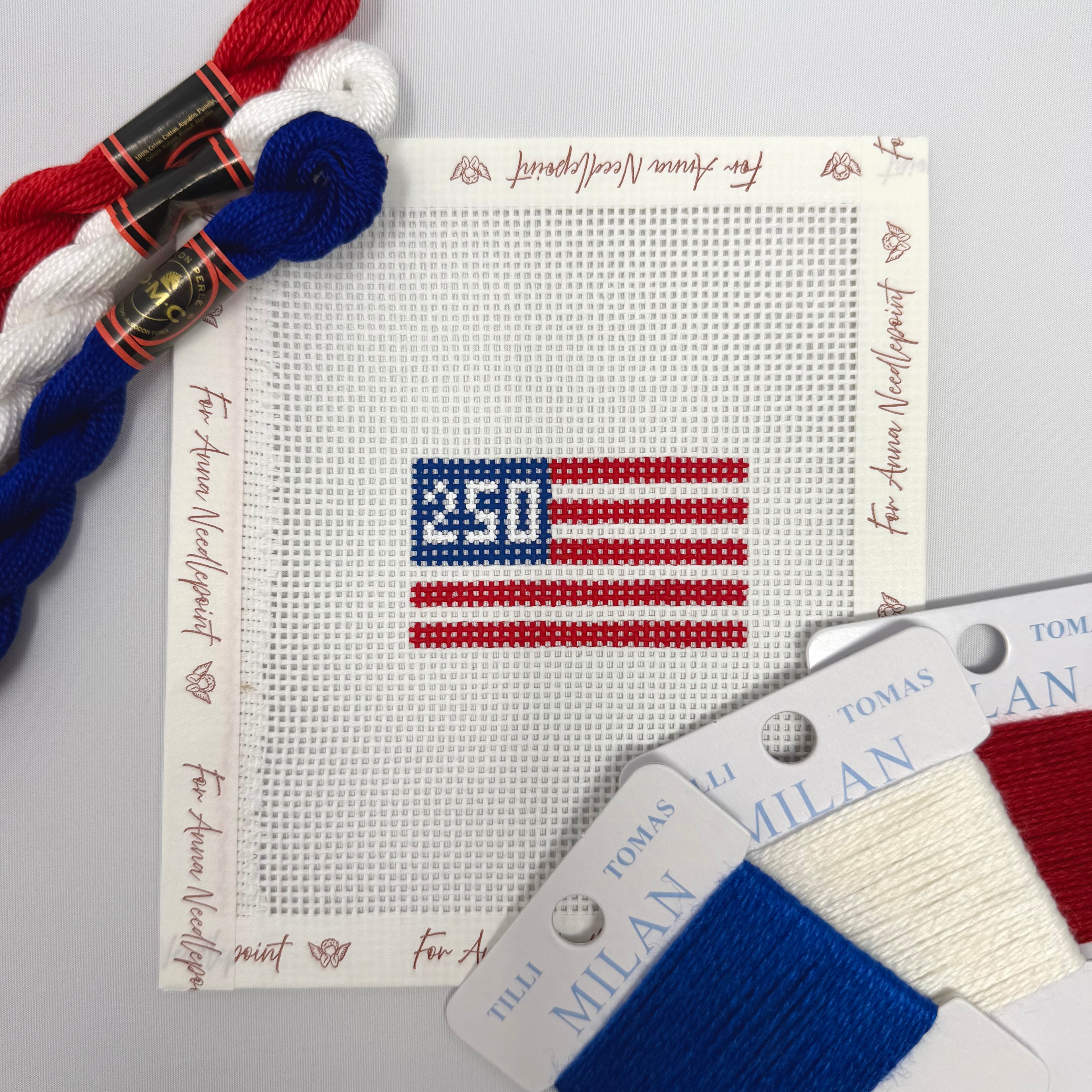 American Flag Mini 250th Anniversary Bag Charm
